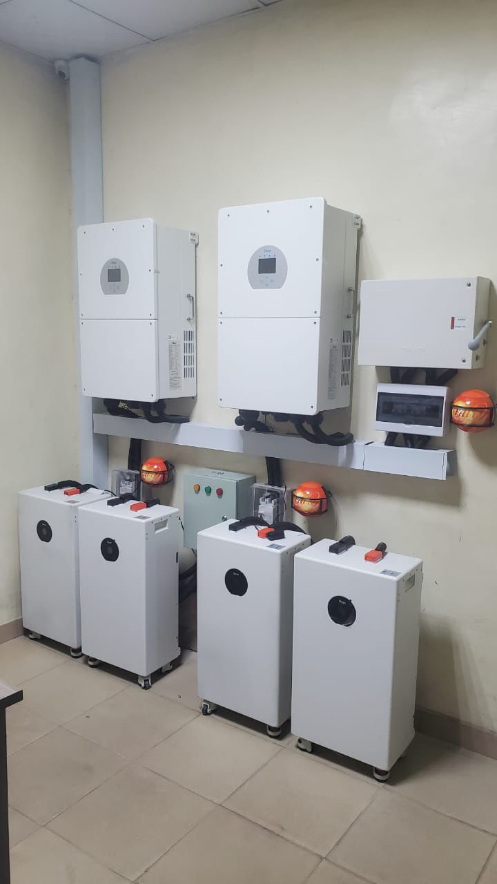 20kW solar inverter installation for offices in Abuja with three-phase hybrid inverter