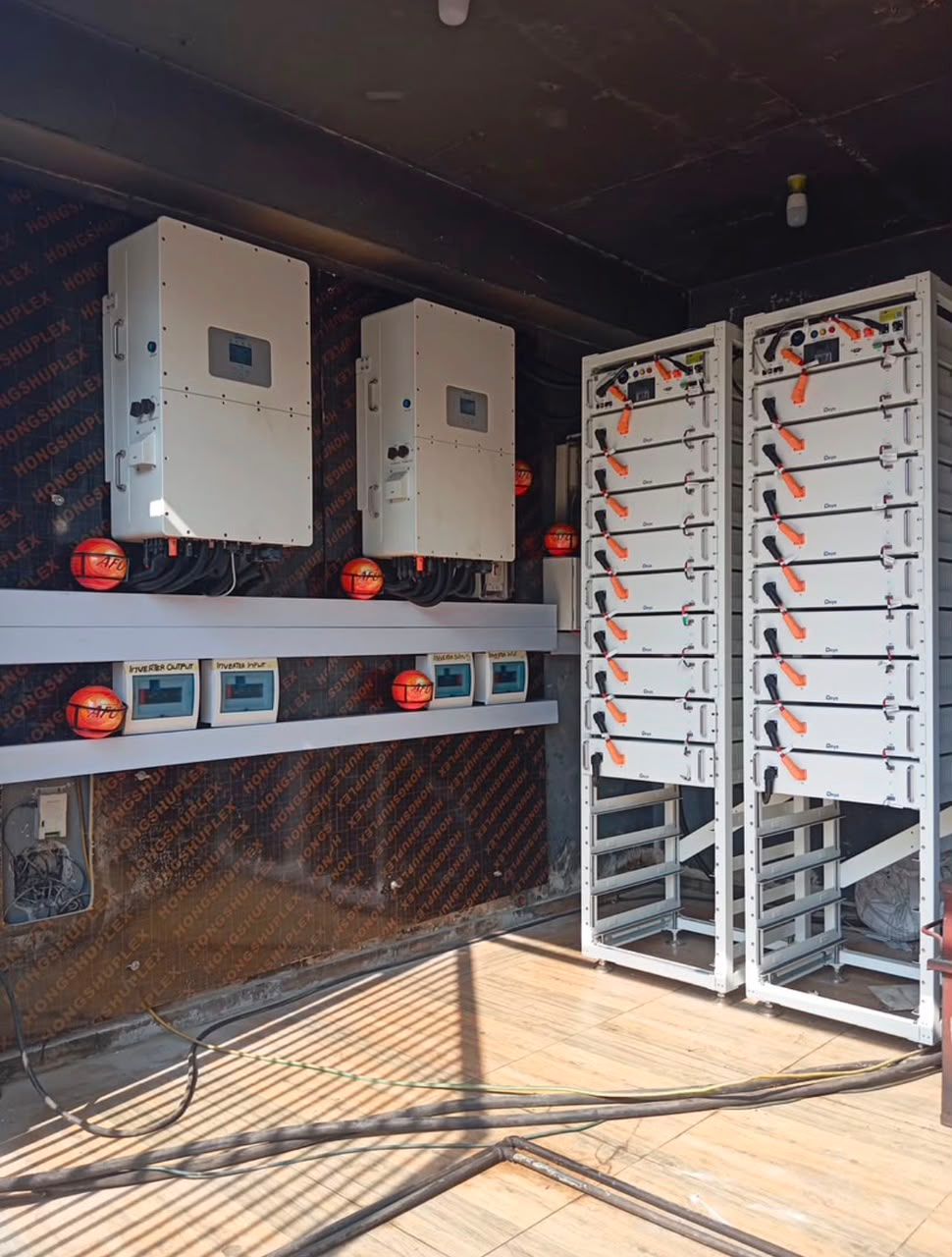 100kW high voltage solar and inverter installation for a manufacturing facility in Nigeria